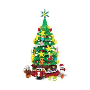 Imagem de Blocos De Montar Árvore De Natal DIY Enfeite De Mesa Brinquedos Infant