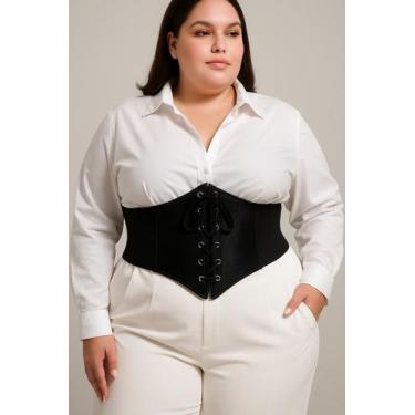 Imagem de Espartilho Corset Feminino - Tamanho Plus Size - Sexy Import, Preto