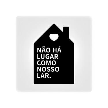 Imagem de Luminária Slim Box Nosso Lar Tpc com Iluminação Indireta Suave para Parede Ou Bancada em Polietileno