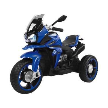Imagem de Moto Elétrica Infantil 12V 2 Marchas Bandeirante, Azul