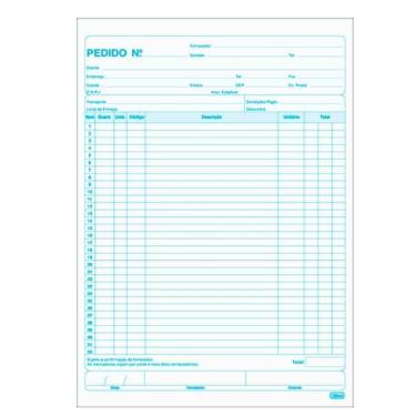 Imagem de Talão de Pedido Tilibra 1-18 Médio 1 Via com 50 Folhas Gramatura 56 G-M² Formato 139MM X 206MM