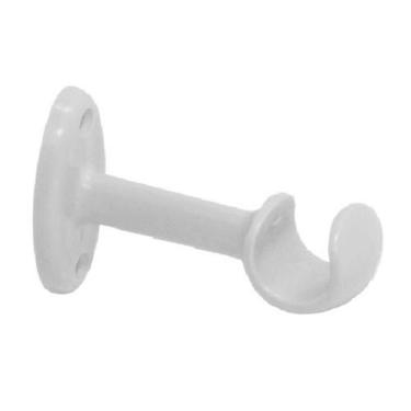 Imagem de Suporte para Cortina Prátiko Kit com 2 Suportes, Buchas e Parafusos 6 para Instalação Prática Branco Bella Arte