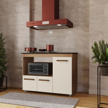Imagem de Balcão Para Cooktop Ana 4 Bocas - Savana/off White