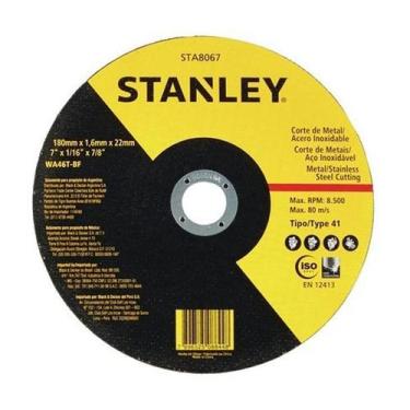 Imagem de Disco de Corte Inox 7" (180mm) Stanley STA8067