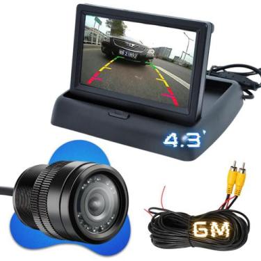 Imagem de Tela Automotiva Câmera De Ré Infravermelho 9 Leds Hd P/ 24hs - CARDAD