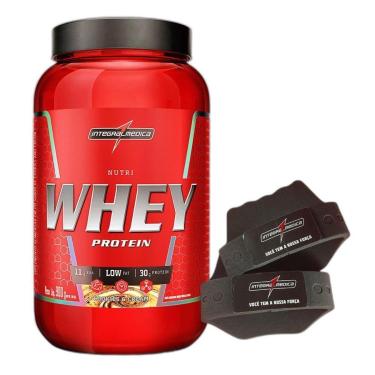Imagem de Nutri Whey Isolado Hidro 3W Cookies 900g + Luva Integralmedica-Unissex