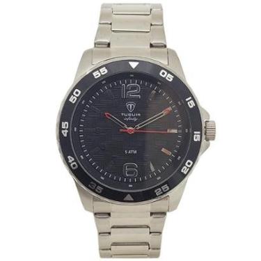 Imagem de Relógio Masculino Tuguir Analógico Infinity TGI37077 Prata e Preto-Masculino