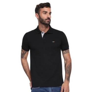 Imagem de Camisa Polo FMF Masculina Básica Piquet no Estilo Bordado Itália-Masculino