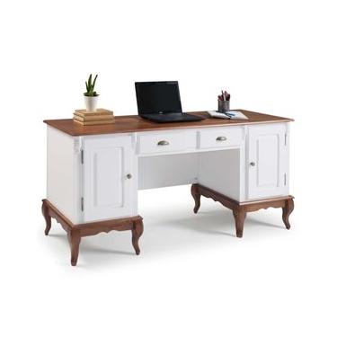 Imagem de Escrivaninha 2 Portas 2 Gavetas Pés Luis XV Linz Móveis 80 x 176 x 50 cm (A x L x P) -...