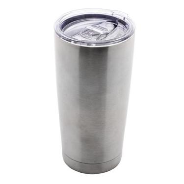 Imagem de Copo TErmico de ACo Inox Prata com Tampa 600ml Wolff - Rojemac