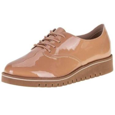 Imagem de Sapato Feminino Oxford Beira Rio 4174.419, 34, Nude verniz