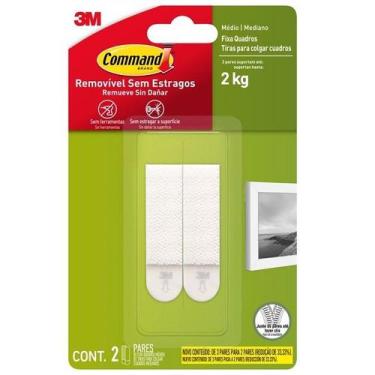 Imagem de Fixa Quadros Adesivo Command Medio ATE 2KG 2 Unidades 3M
