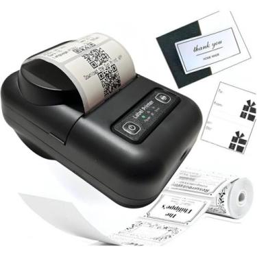 Imagem de Mini Impressora Térmica Para Etiquetas Com Tecnologia Sem Tinta Pronta
