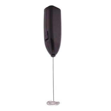 Imagem de Mini Mixer Misturador de Bebidas Elétrico em Aço Inox e Plástico Preto Lyor