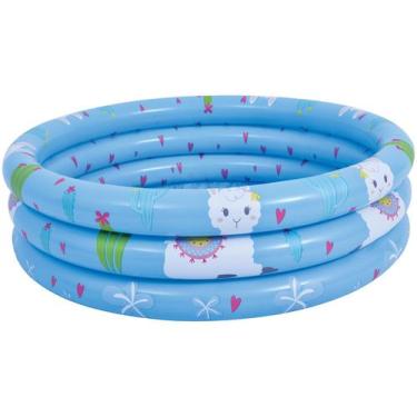 Imagem de Piscina Infantil Inflável Redonda Jilong 148L  - SunClub Lhama