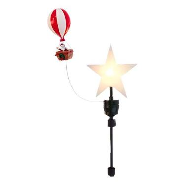 Imagem de Ponteira Topo Árvore De Natal Balão Do Papei Noel, Movimento - NoBrand