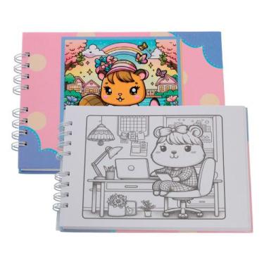 Imagem de Livro De Desenho Colorir Animais Adulto Com Capa Dura - Toys 2u, Capiv