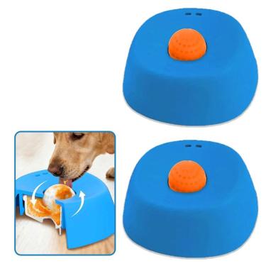 Imagem de Comedouro Lento Tigela De Lamber Kit 2 Uni Cachorros Gatos Caes Pet Filhote Liquido Petisco Alivio De Tedio Brinquedo