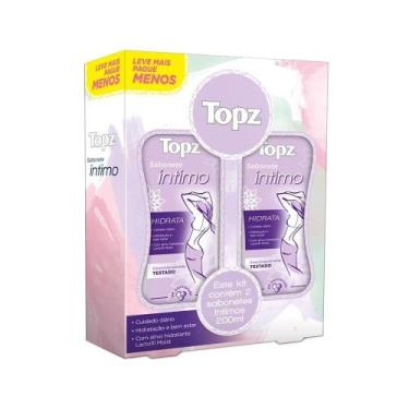 Imagem de Sabonete Líquido Intimo Topz Hidrada 200ml - Embalagem c/ 2 unidades