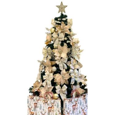 Imagem de Árvore de Natal 1,80mt Enfeites Luxo Completos Pisca LED - Decorally H