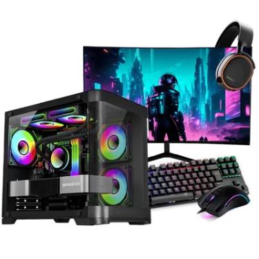 Imagem de PC Gamer Completo Ryzen 5 5500, Rx 6600, 16gb Ddr4, SSD Nvme 500gb, 600w 80 Plus, PCcrv30-e