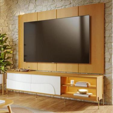 Imagem de Rack Para Sala Industrial com Painel Para TV 65 Pol Com LED 216cm Sale
