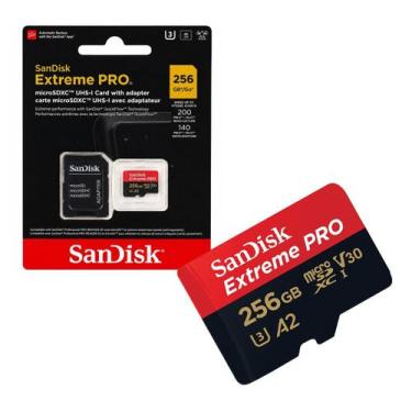 Imagem de Cartão de Memoria 256gb Micro Sd Cl10 200mbs Lei Extreme Pro SDSQXCD-2