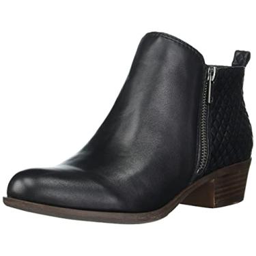 Imagem de Lucky Brand Bota de cano curto feminina Basel, Preto/preto, 5