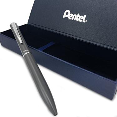 Imagem de Pentel Energel Philography – Caneta esferográfica retrátil de luxo com caixa – Prata