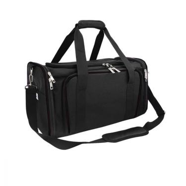 Imagem de Bolsa Transpote para Pet Expansível Viagem Preta Duke e Dixie