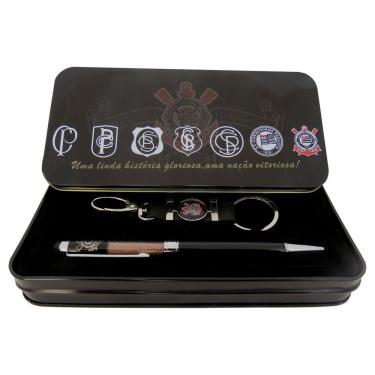 Imagem de Kit Caneta Terra Sagrada com chaveiro Corinthians
