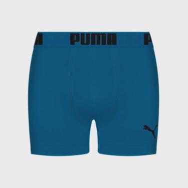 Imagem de Cueca Boxer Puma algodão Elastano Azul