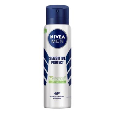 Imagem de Desodorante Antitranspirante Aerosol Nivea Men Sensitive Protect 48h com 150ml 150ml