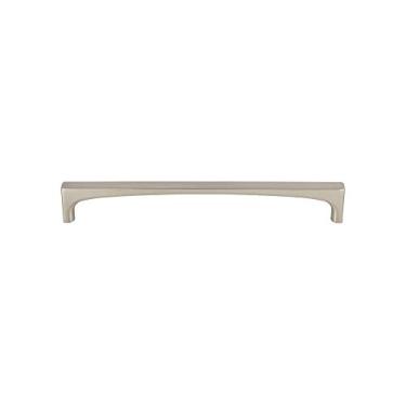 Imagem de Riverside Pull níquel acetinado escovado – puxadores superiores de 19 cm de comprimento Grace Coll barra de transição contemporânea, puxador decorativo, cozinha, banheiro, metal, casa, armário