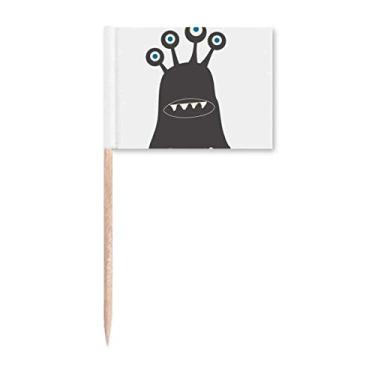 Imagem de Universo e alienígena Monster Palito de Dente Marcador Topper Decoração de Festa