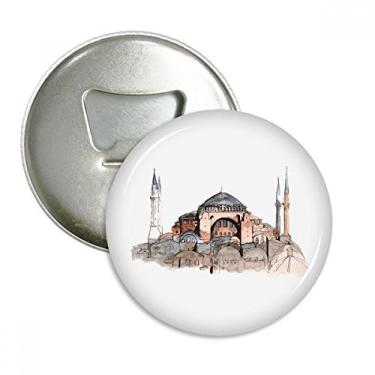 Imagem de Peru Hagia Sophia Istambul abridor de garrafas ímã de geladeira emblema multifuncional