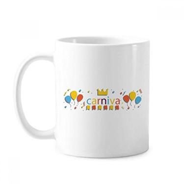 Imagem de Caneca Balão Coroa Feliz Carnaval de Veneza Cerâmica Copo de Café Porcelana Utensílios de Mesa