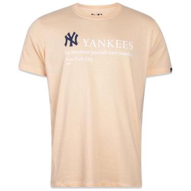 Imagem de Camiseta New Era Regular Mlb New York Yankees Classic Manga Curta Rosa