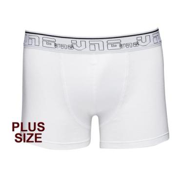 Imagem de Cueca Boxer Plus Size Em Cotton Vangli - 350 Branco