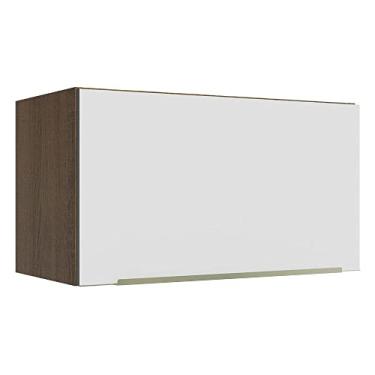Imagem de Armário Aéreo Madesa Lux 60 cm 1 Porta Basculante - Rustic/branco Veludo