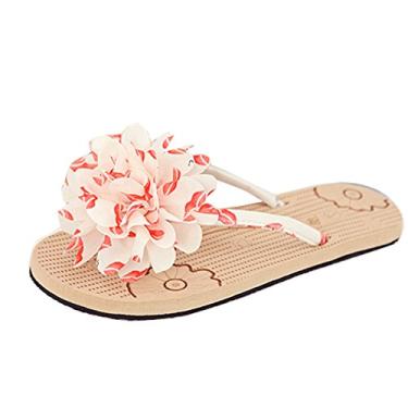 Imagem de Sandália feminina Gaorui Fashion casual verão sandália feminina praia mules, rosa, 5.5