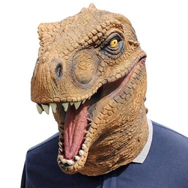 Imagem de BESTOYARD Máscara de Halloween Emulsão extravagante Cosplay Acessórios de festa Dinossauro Headgear para homens e mulheres