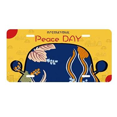 Imagem de DIYthinker Pintura de cultura japonesa folha placa de licença etiqueta decoração de carro dia da paz
