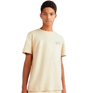 Imagem de Camiseta Tommy Jeans Embroidered Signature Off-White-Masculino
