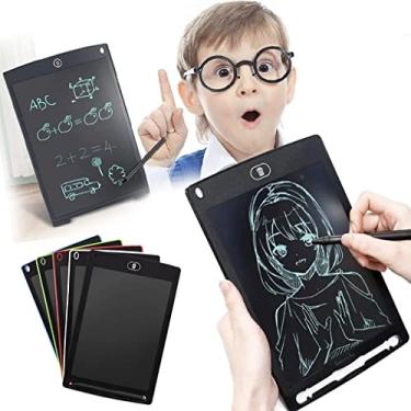 Imagem de Tablet LCD Magica portátil infantil para escrever anotações Desenho de mensagens Escrita em cores 8.5 inch com caneta