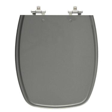 Imagem de Assento Sanitário Stylus Cinza Pérola (Escuro) Tampa para Vaso Celite em Madeira Laqueada