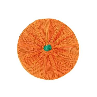 Imagem de Chapéu de abóbora, boina de tricô de abóbora, gorro de pelúcia para bebês e mães, Halloween, Natal, laranja, Bebês, P-M
