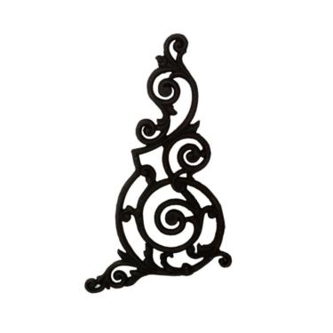 Imagem de Grade Ferro Fundido Arabesco Portão Varanda Sacada 51X80Cm