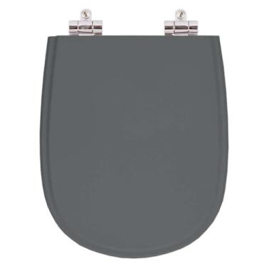 Imagem de Assento Sanitario Poliester com Amortecedor Paris Cinza Quartzo para Vaso Ideal Standard