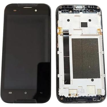 Imagem de SHOWGOOD Digitalizador de tela LCD sensível ao toque Cubot Quest lite para montagem de acessórios de módulo de tela Cubot Quest lite (com moldura preta)